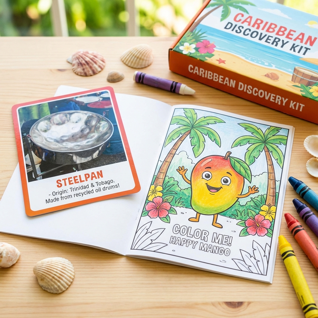 Free Caribbean ABC Coloring Pack